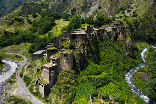 Shatili Fortress Town, Georgia. High up in the Georgian mountains.