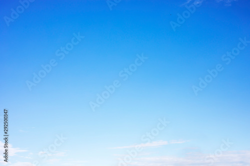 Fototapeta Naklejka Na Ścianę i Meble -  Fantastic soft white clouds against blue sky and copy space.