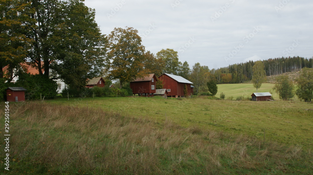 Landscape in Östra Ämtervik, Sunne, Sweden