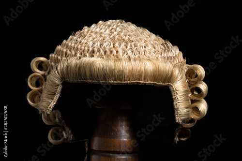 Obraz na plátně Lawyer's wig front