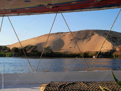 Voyage sur le Nil en felouque, Egypte