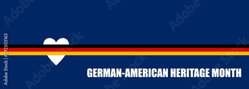 German-American Heritage Month -poster, card, banner, background design. Vector EPS 10