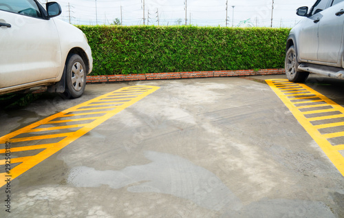 empty space for cars ,outdoor car parking .