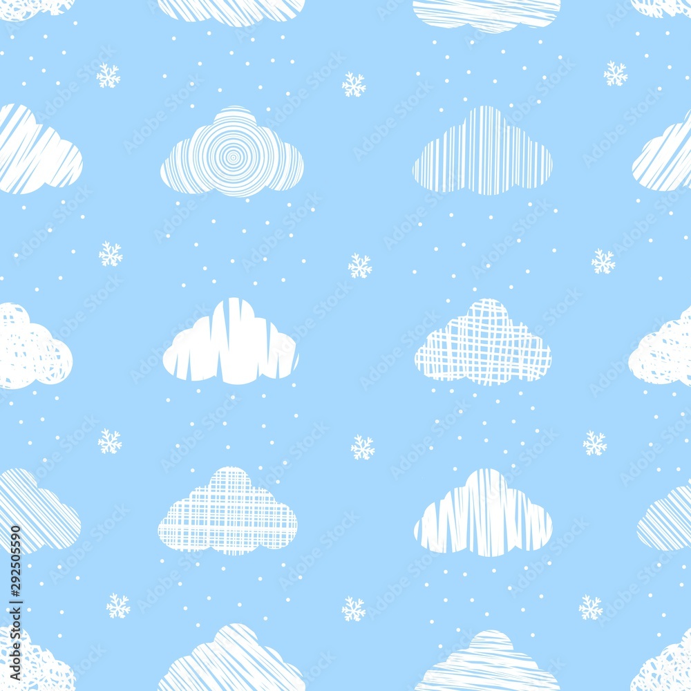 seamless pattern with clouds seamless pattern with clouds