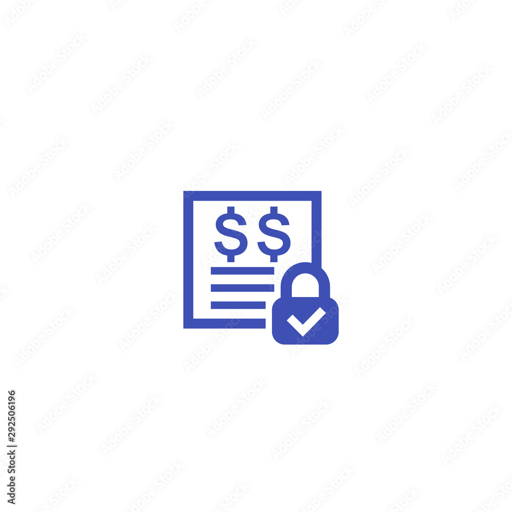 fixed costs icon on white fixed costs icon on white