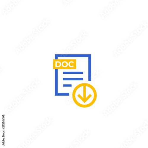 download doc document file icon