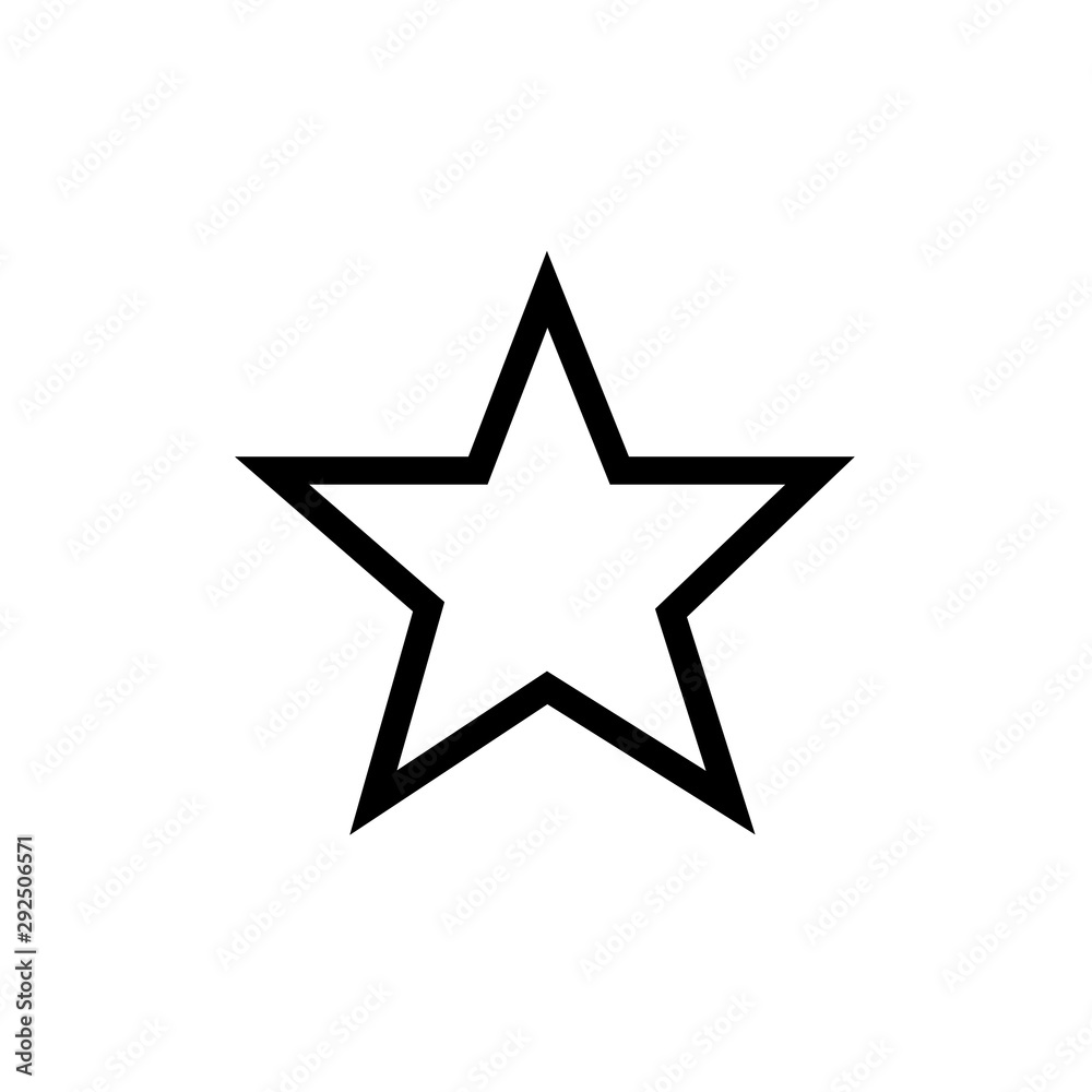Star vector icon, favorite symbol. Simple, flat design for web or mobile app Star vector icon, favorite symbol. Simple, flat design for web or mobile app