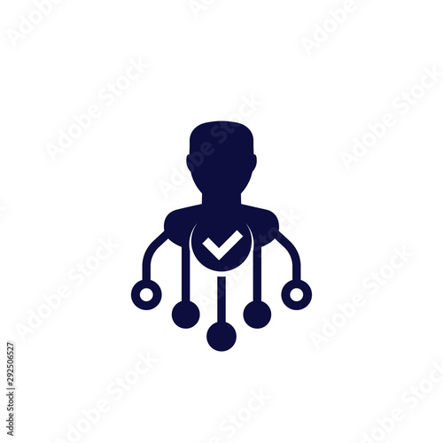 stockholder or investor icon, vector