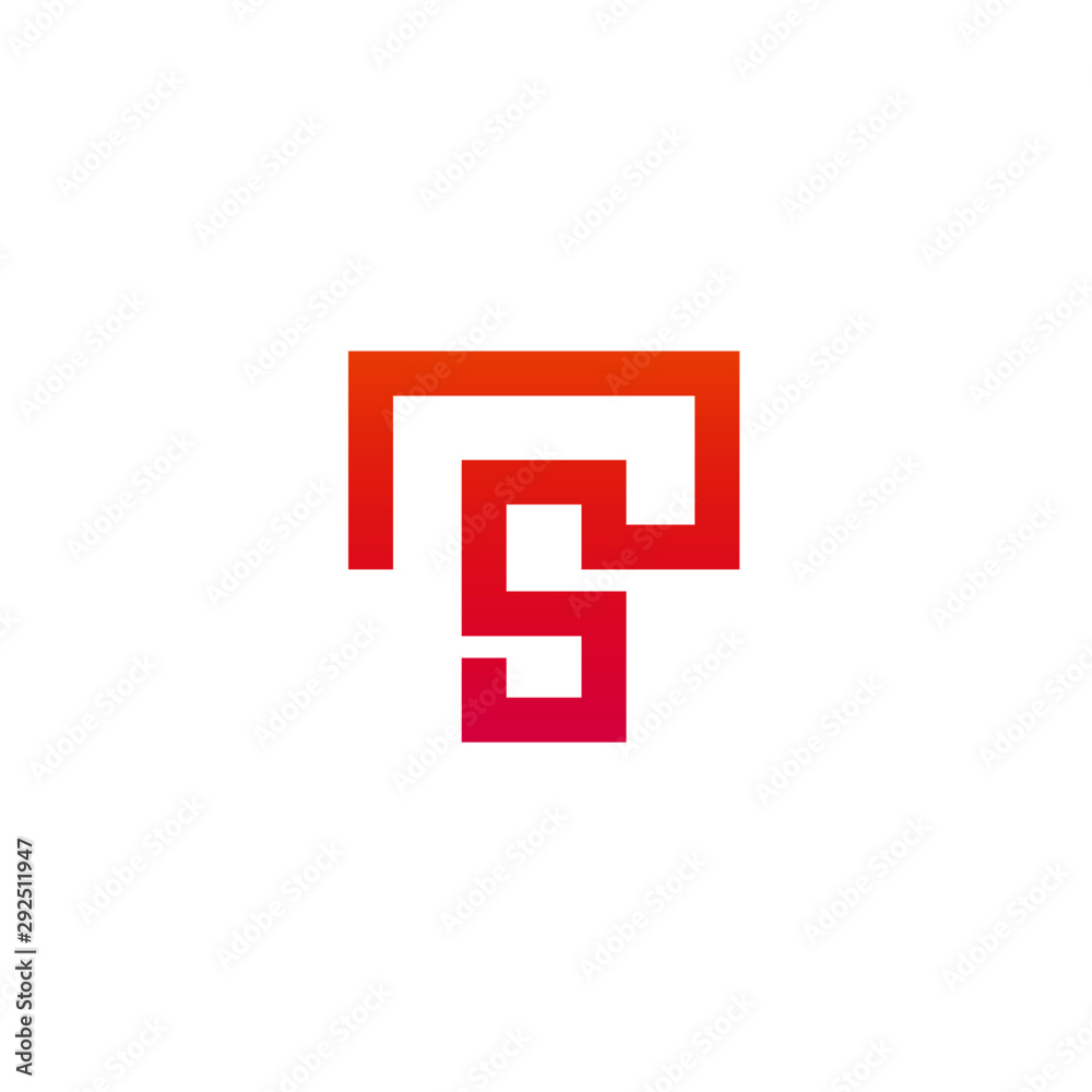 Letter TS logo icon design template elements Letter TS logo icon design template elements