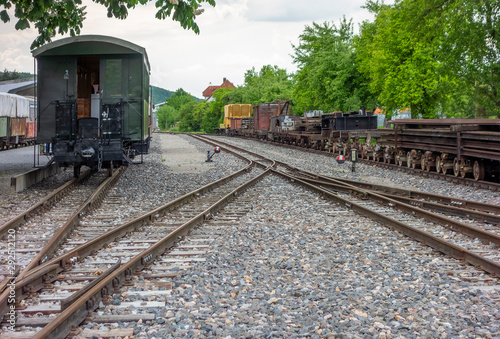 nostalgic railway scenery photo