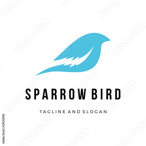 Free Download Sparrow bird Logo Design Inspiration custom logo design vector - GFXLoad