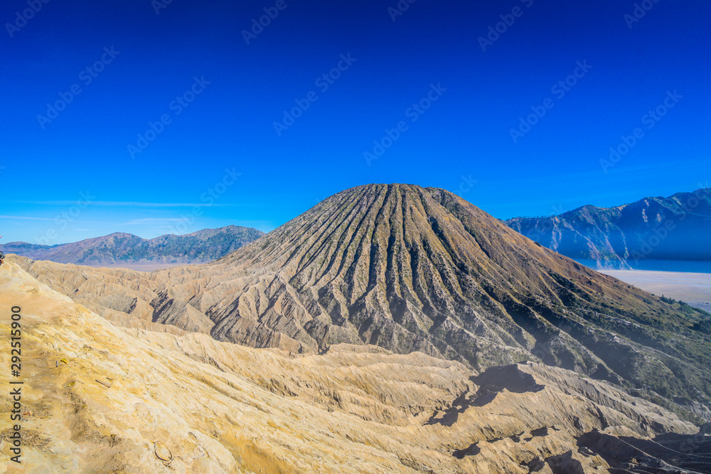 Mount Bromo with Blue Sky, Indonesia