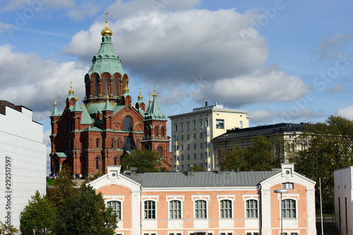 Uspenski Cathedral, 19th-century Eastern Orthodox church building in Helsinki, Finland photo