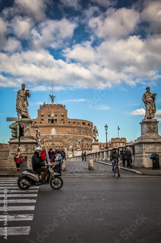 View of the Castel Sant'angelo, Rome, Italy