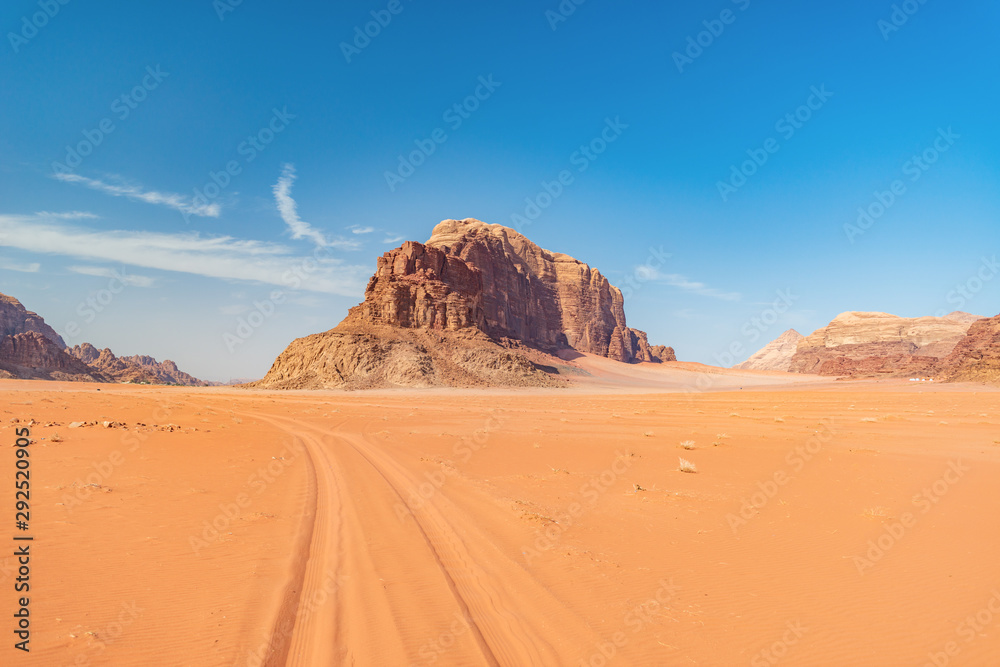 desert in wadi rum jordan