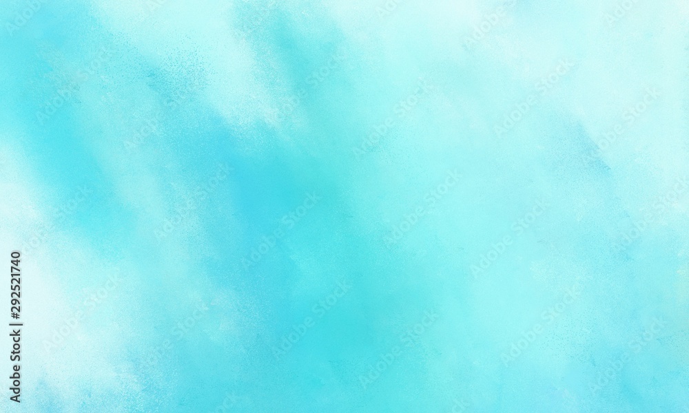 baby blue, turquoise and light cyan color painted background. broadly  painted backdrop can be used as texture, background element or wallpaper  ilustración de Stock | Adobe Stock