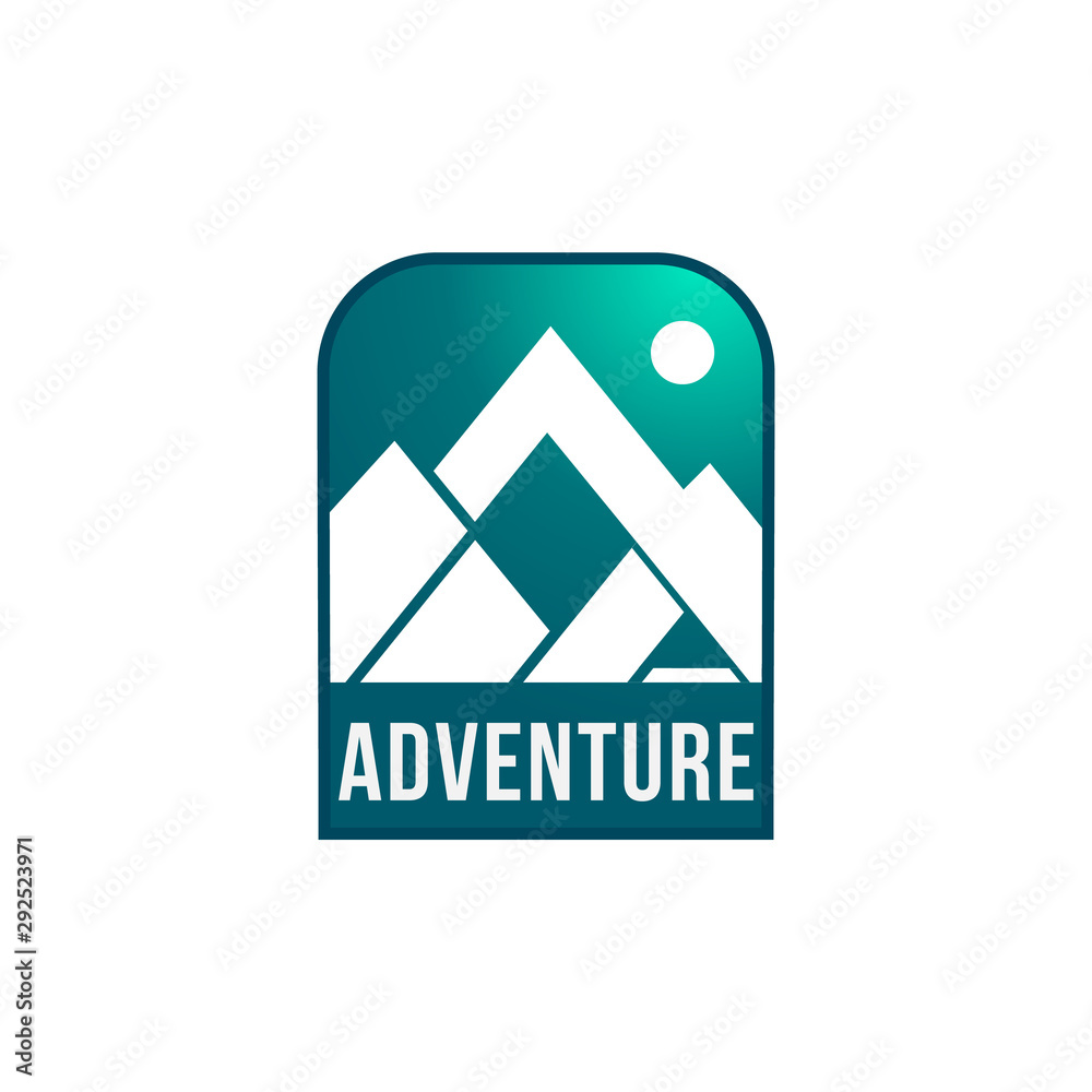 Abastract mountain logo template