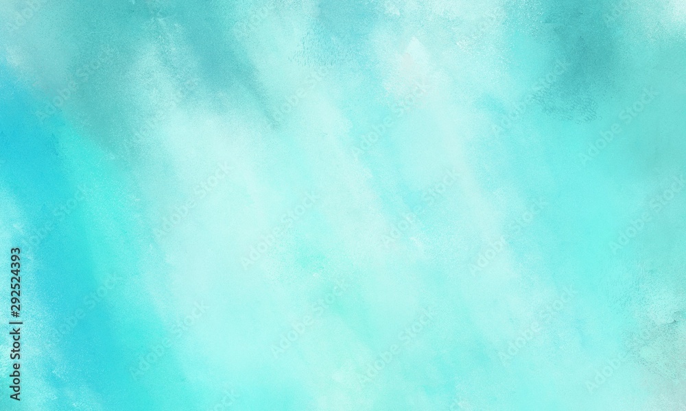 diffuse painted texture background with pale turquoise, medium turquoise and sky blue color. can be used as texture, background element or wallpaper