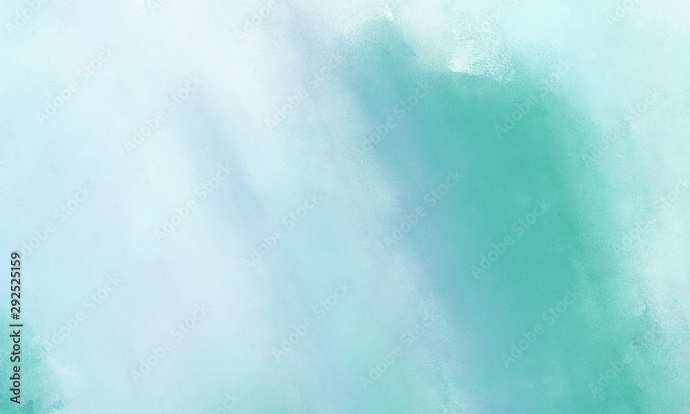 broadly painted texture background with pale turquoise, medium aqua marine and sky blue color. can be used as texture, background element or wallpaper