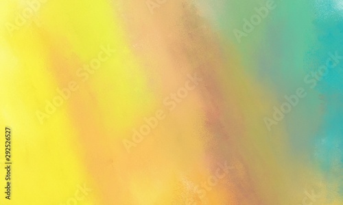 sandy brown, pastel orange and medium aqua marine color painted background. broadly painted backdrop can be used as texture, background element or wallpaper