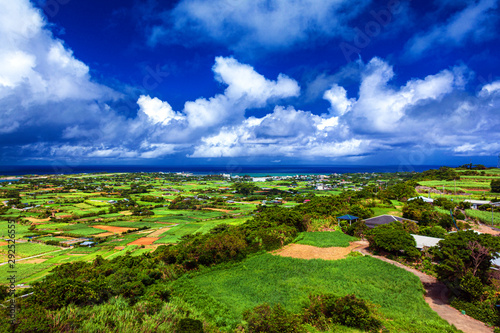 鹿児島県・与論町 与論島 高台からの風景 © w.aoki
