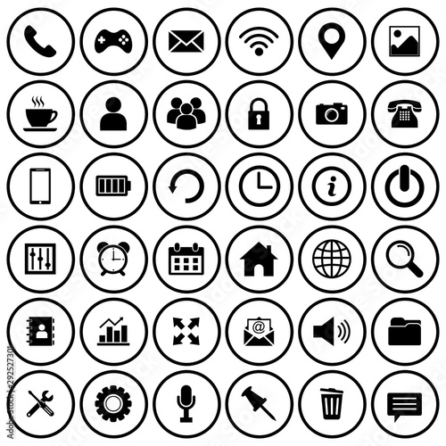 web icon set vector design symbol