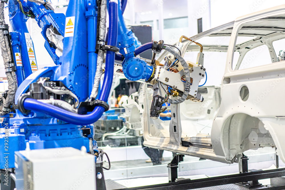 Fototapeta premium robot arm in factory