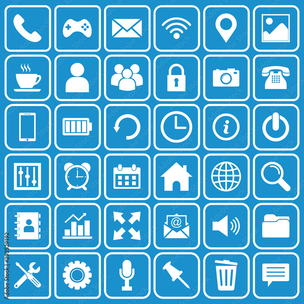 web icon set vector design symbol