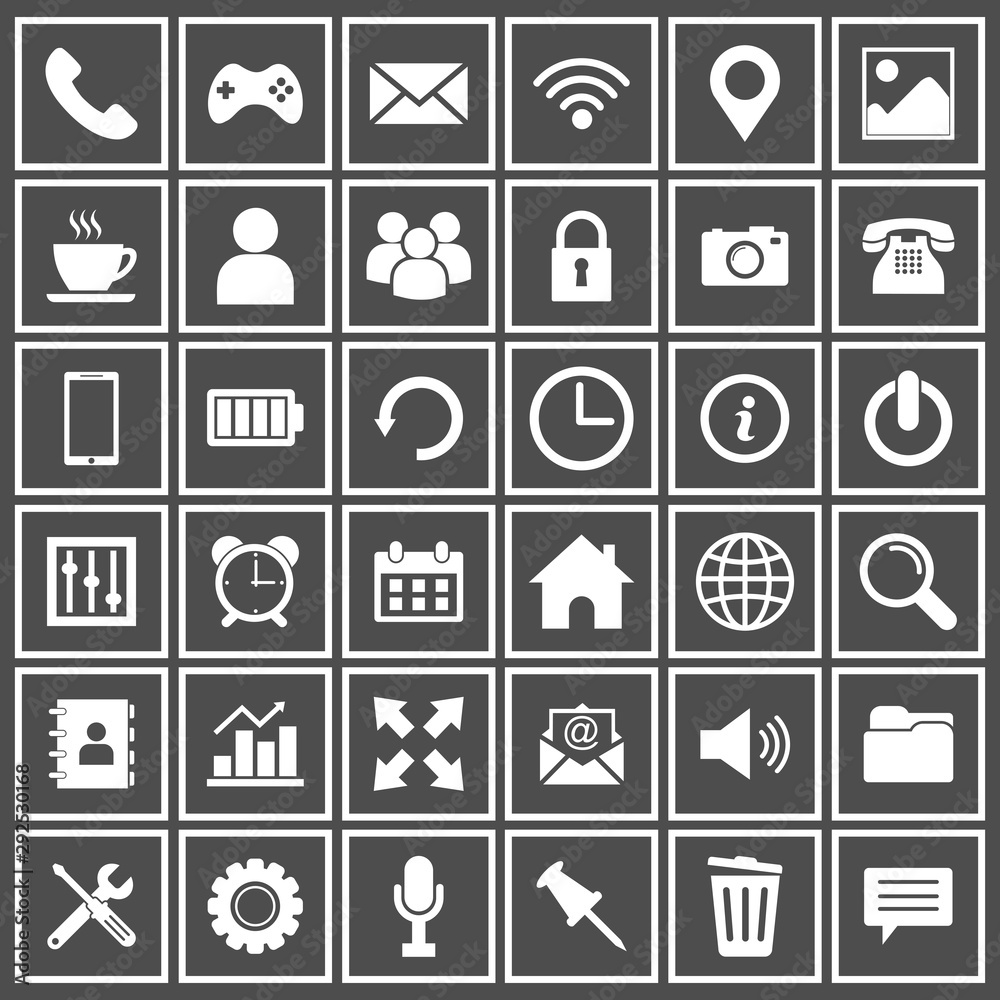 web icon set vector design symbol