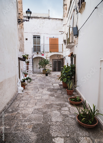 Grottaglie, Italy - August 2019: Historic center of Grottaglie in Puglia during a morning in August © Jan Cattaneo