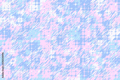 Modern glitch background. Color geometric abstract pattern vector.