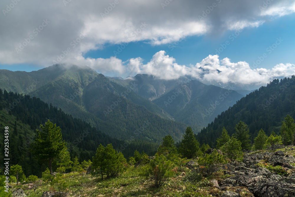 Landscape in the Eastern Sayan Mountains