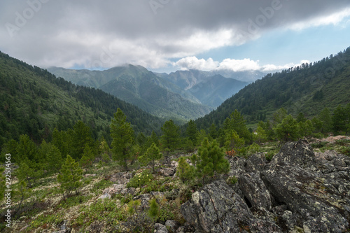 Landscape in the Eastern Sayan Mountains