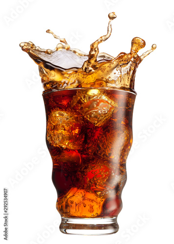 Cola splashing