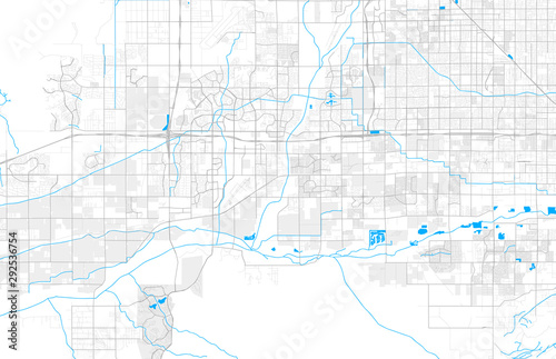 Rich detailed vector map of Avondale, Arizona, USA photo