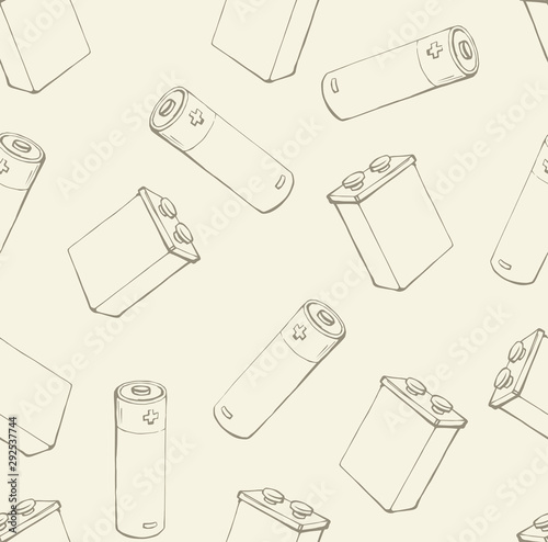 Battery. Vector drawing