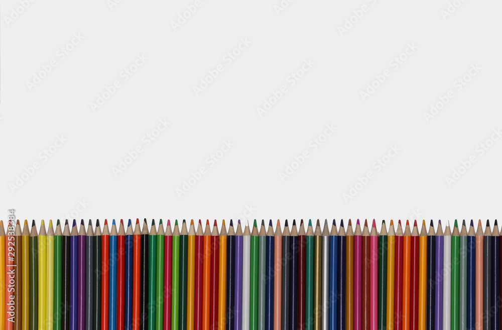 Pencils are on a white background Pencils are on a white background