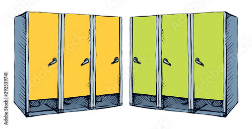 Toilet. Vector drawing