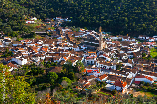 Alajar Village, Sierra de Aracena Natural Park, Huelva, Andalucia, Spain, Europe photo