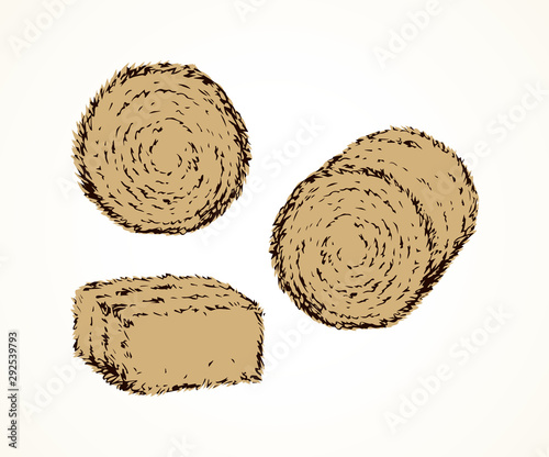 Haystack. Vector drawing