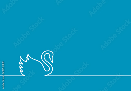 swan outline icon