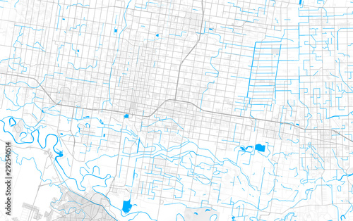 Rich detailed vector map of Pharr, Texas, USA photo