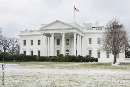 White House in winter - Washington D.C. United States of America