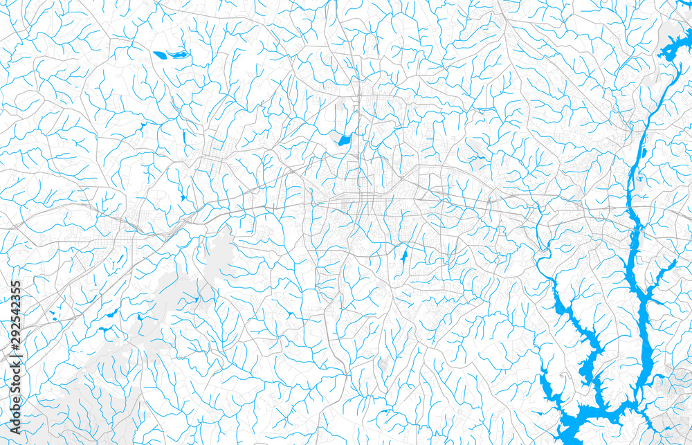 Rich detailed vector map of Gastonia, North Carolina, USA Rich detailed vector map of Gastonia, North Carolina, USA