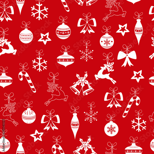 Christmas seamless pattern.