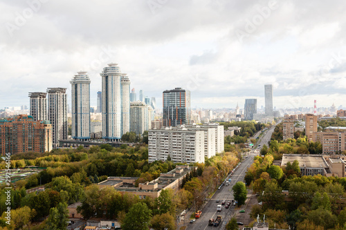  urban top view, city view, Moscow, western district © k_zhuravleva