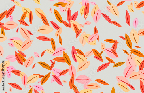 decorative colored leaves