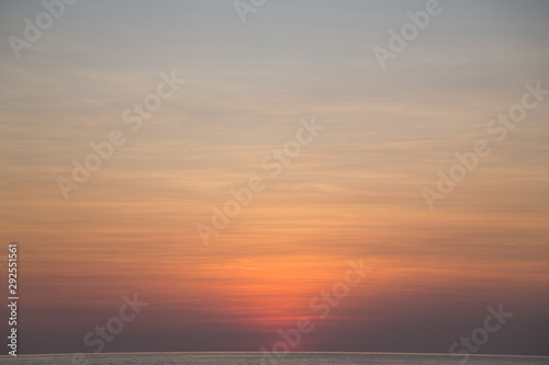 Sunset on the ocean  sky gradient texture