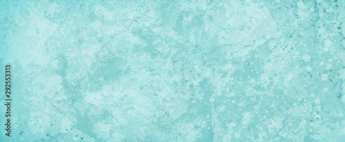 Slika na platnu Grungy old blue green background with layered marbled vintage grunge rock stone