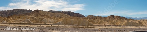 Panorama of Mountain Range in Death Valley NP